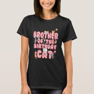 Camiseta Irmão Do Gatinho De Aniversário Bro Kitten