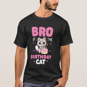 Camiseta Irmão Do Gato De Aniversário Família Combinando Ga