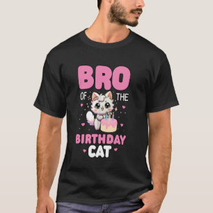 Camiseta Irmão Do Gato De Aniversário Família Combinando Ki