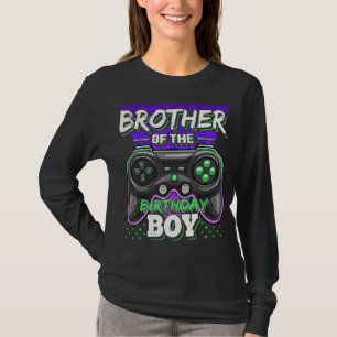 Camiseta Irmão do Jogo de Vídeo de Combinação do Aniver