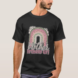 Camiseta Irmão Do Leopardo Arco-Íris De Aniversário