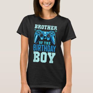 Camiseta Irmão Do Menino Do Aniversário Correspondendo ao V