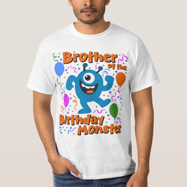 Camiseta Irmão do Monstro de Aniversário (Frente)
