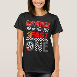 Camiseta Irmão Do Primeiro Carro De Corrida De Aniversário