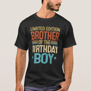 Camiseta Irmão Do Primo Garoto De Aniversário