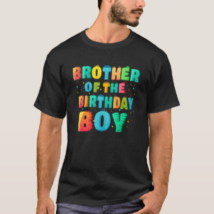 Camiseta Irmão Do Rapaz De Aniversário Rex Dinossaur Papa 3
