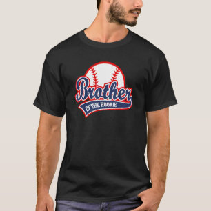 Camiseta Irmão do Rookie Gráfico de Beisebol Vintage