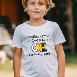 Camiseta Irmão do tão doce para ser um aniversário 