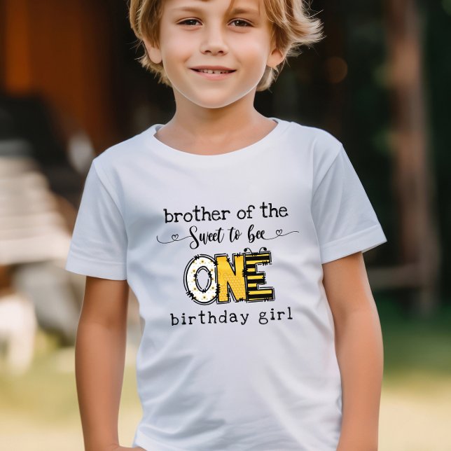 Camiseta Irmão do tão doce para ser um aniversário  (Criador carregado)