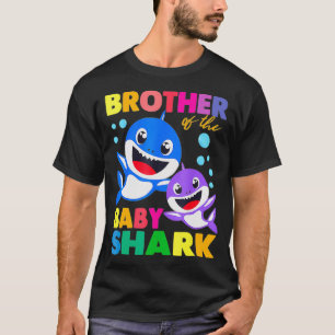 Camiseta Irmão Do Tubarão-Bebê - Tubarão-Irmão - Dia de Nas