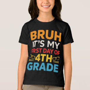Camiseta Irmão, é o meu primeiro dia na 4ª série, de volta 