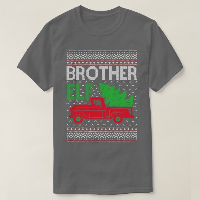 Camiseta Irmão Elf feio doce de Natal (Frente do Design)