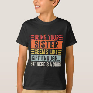 Camiseta Irmão engraçado Citação de humor sarcástico de irm