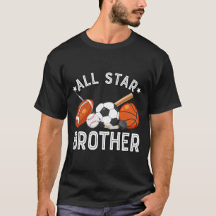 Camiseta Irmão Estrela do Aniversariante Sketll Futebol
