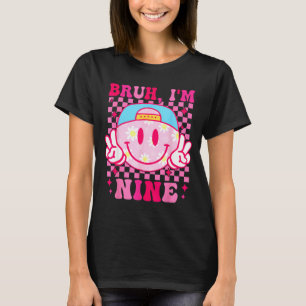 Camiseta Irmão Eu Estou Com Nove 9 Aniversário De 9 Anos Me