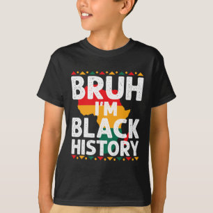 Camiseta Irmão Eu Sou O Mês Da História Negra Homens Adoles