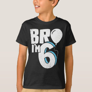 Camiseta Irmão, eu tenho 6 anos - Aniversário de seis anos 