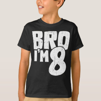 Camiseta Irmão eu tenho 8 anos de presente de aniversário 