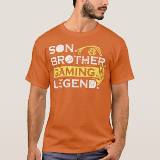 Camiseta Irmão Filho Lenda dos Jogos Presente Vintage Amigo
