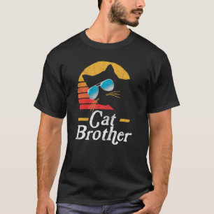 Camiseta Irmão Gato Estilo Vintage Anos Oitenta Óculos de S