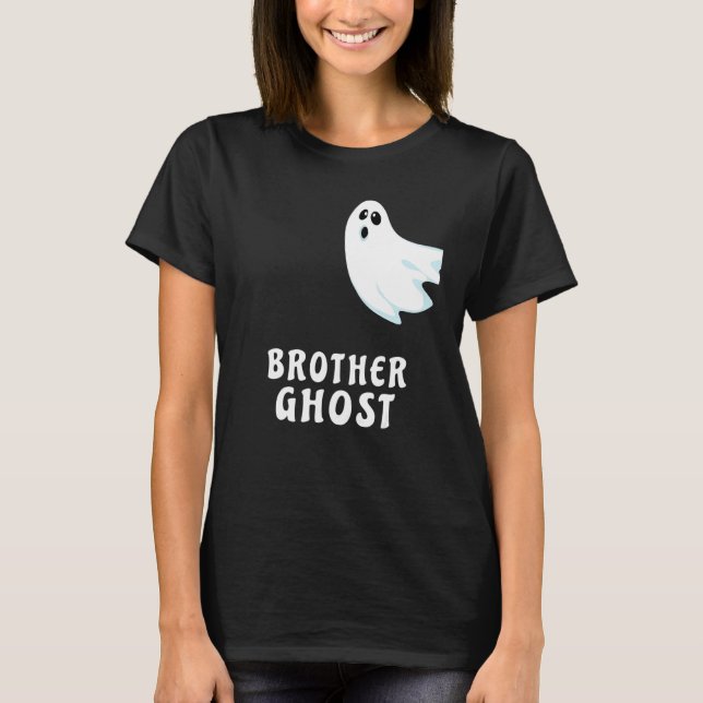 Camiseta Irmão Ghost Funny Spooky Halloween Ghost Hallowe (Frente)