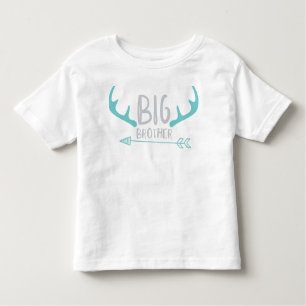 Camiseta Irmão Grande, Irmão Mais Velho, Deer Antlers, Seta