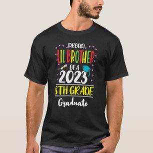 Camiseta Irmão Lil Orgulhoso de Classe 2023 8.ª Grau Gra