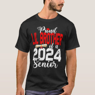 Camiseta Irmão Lil Orgulhoso De Uma Classe De Gradua De Mai