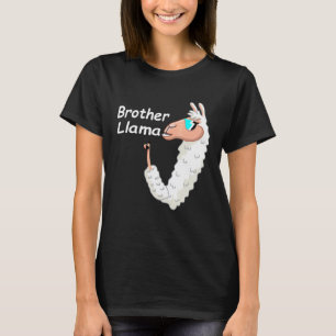 Camiseta Irmão Lindo Llama Irmão Aniversário Alpaca com ócu