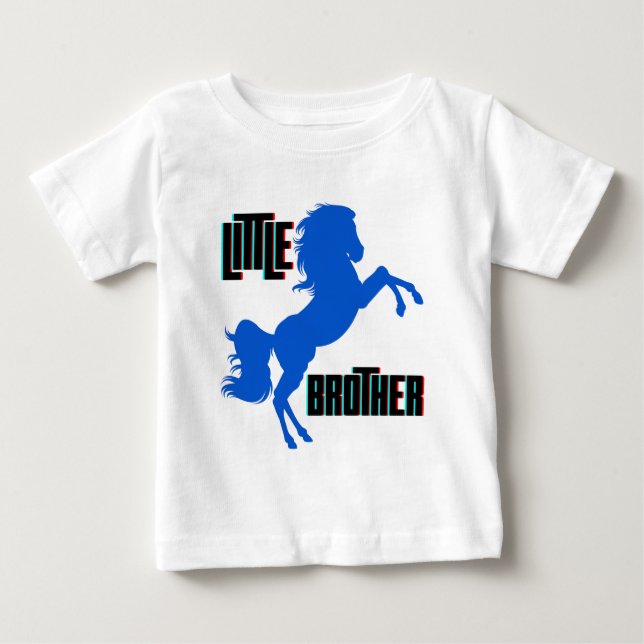 Camiseta Irmão Mais Novo Criando Cavalo (Frente)