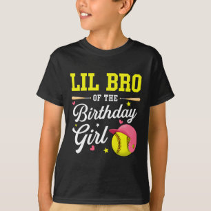 Camiseta Irmão Mais Novo Da Menina Do Aniversário Jogador S