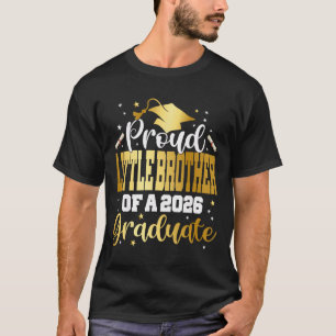 Camiseta Irmão mais novo orgulhoso de 2026 de uma turma de