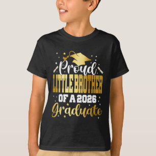 Camiseta Irmão mais novo orgulhoso de 2026 de uma turma de