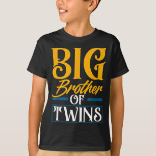Camiseta Irmão Mais Velho De Gêmeos Novo Irmão Irmão Engraç