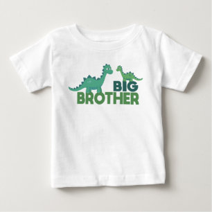 Camiseta Irmão mais velho dinossauro desenho animado animal
