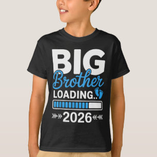 Camiseta Irmão mais velho dos miúdos carregando 2026, promo