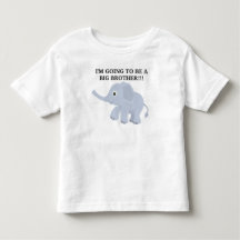 Camiseta Irmão Mais Velho Elefante Fofo