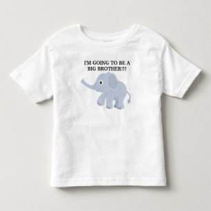 Camiseta Irmão Mais Velho Elefante Fofo