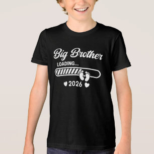 Camiseta Irmão Mais Velho Kids Loading 2026, Promovido a Ir