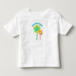 Camiseta Irmão Mais Velho - Tema Balões