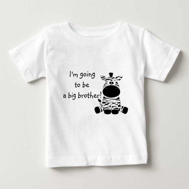 Camiseta Irmão Mais Velho Zebra Fofa (Frente)