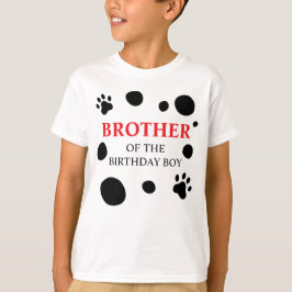 Camiseta Irmão Malhado do Menino/Menina de Aniversário