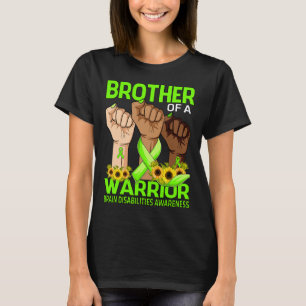 Camiseta Irmão-Mão De Um Guerreiro Com Deficiência Cerebral