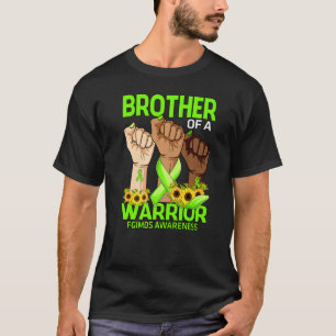 Camiseta Irmão-Mão De Um Guerreiro Sensibiliza O Fluxo De S