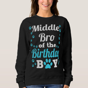 Camiseta Irmão Médio da Festa de Baivó de Cachorro de Anive