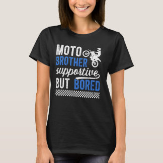 Camiseta Irmão-Moto, Que Apoia, Mas Entediado Irmão-Motocro