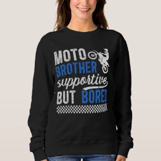 Camiseta Irmão-Moto, Que Apoia, Mas Entediado Irmão-Motocro