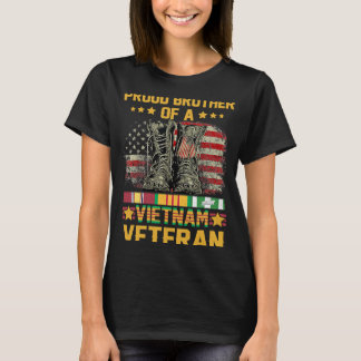 Camiseta Irmão Orgulhoso De Bandeira Vietnã Americana