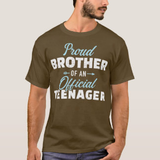 Camiseta Irmão orgulhoso de um 13 de aniversário adolescent