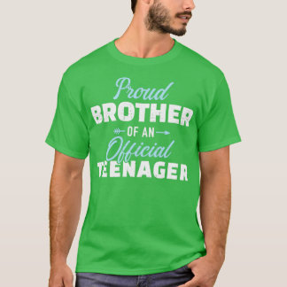 Camiseta Irmão orgulhoso de um 13 de aniversário adolescent